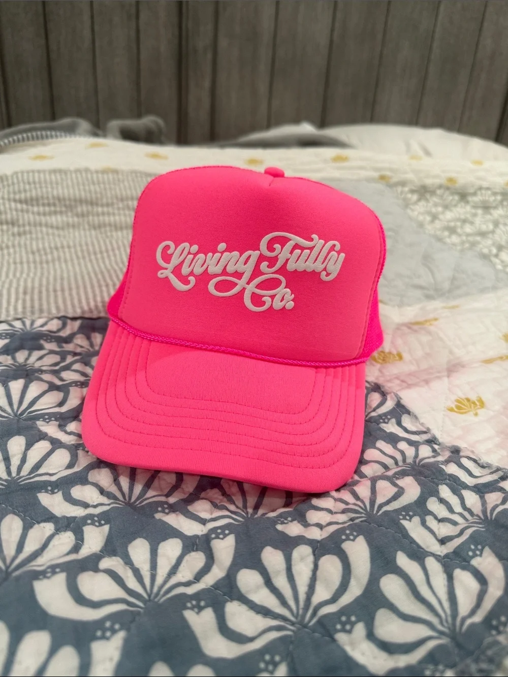 Living Fully Co - Hot Pink Trucker Hat